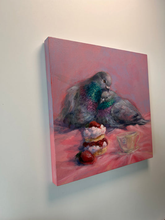 Tea for Two with Scones Painting