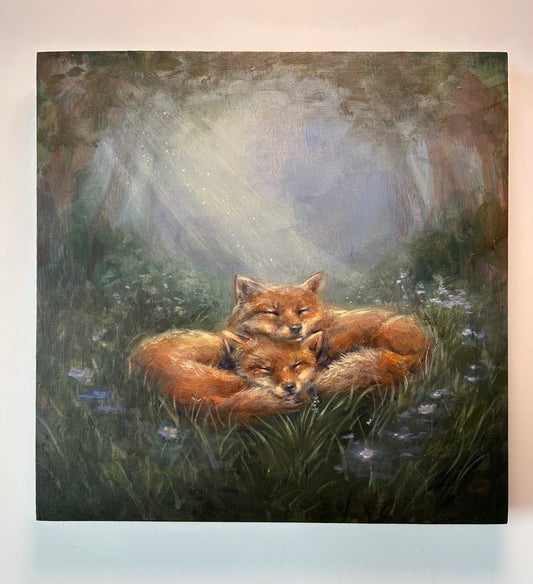Somewhere Safe to Sleep Painting