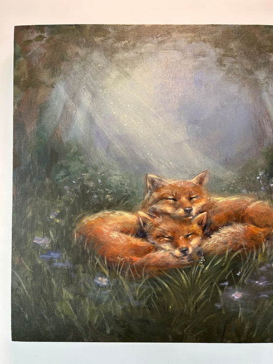 Somewhere Safe to Sleep Painting