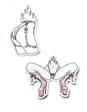 Load image into Gallery viewer, Flaming Girls Stickers

